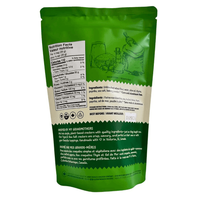 Jenny Marie's Cracker Co. - Thyme & Sea Salt Crackers