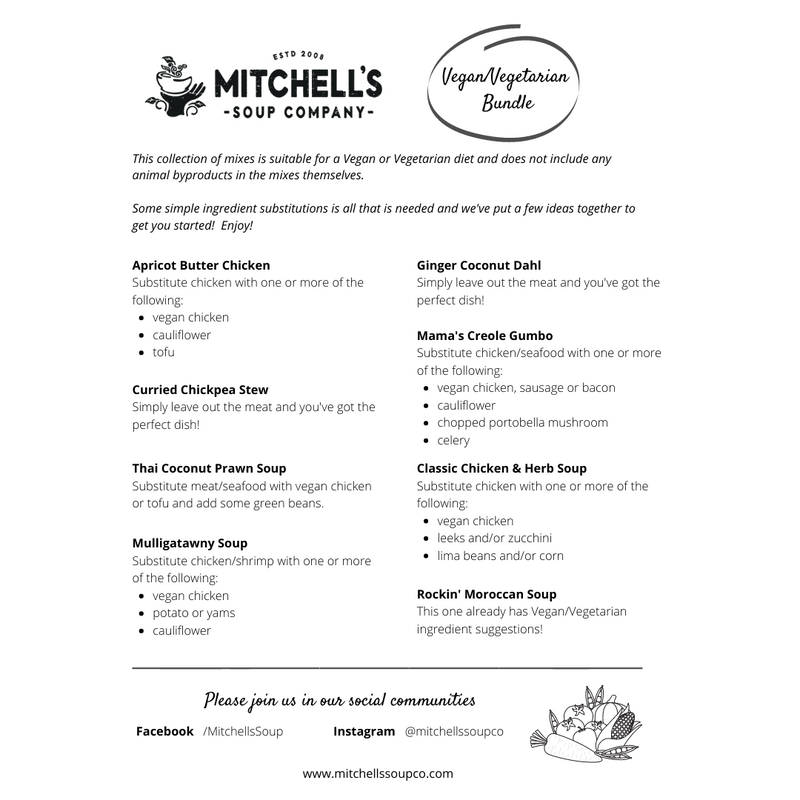 Vegan/Vegetarian Insert